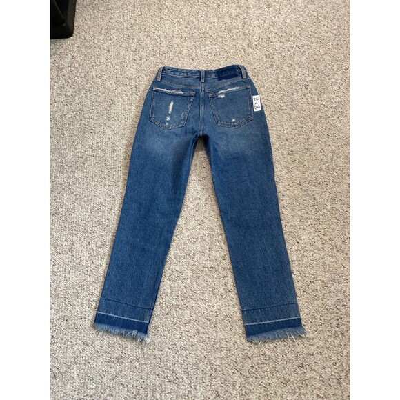 26 Abercrombie & Fitch Annie High-Rise Girlfriend Distressed Raw Fray Hem - Picture 5 of 9